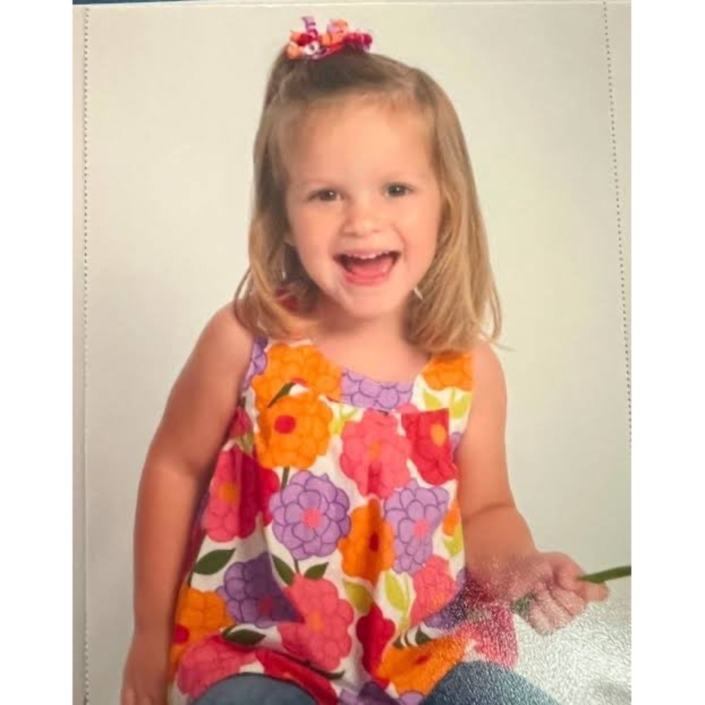 Gymboree Baby Girls Sz 6-12 Months Tank Top White Floral Bow Back Button Cotton